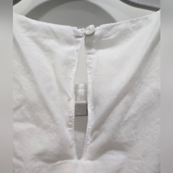 VINEYARD VINES WHITE PINK EMBROIDERY TIERED SLEEVELESS DRESS GIRLS SMALL 7-8 - Picture 8 of 13